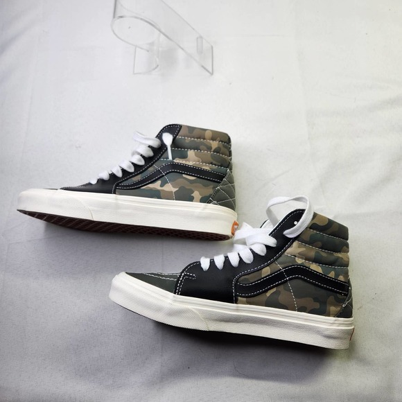 Vans Sk8-Hi Mixed Utility Skate Shoe Camo Green Size Men's 5 Women's 6.5 - Picture 3 of 8